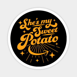 She's My Sweet Potato I Yam - Couple's Matching Thanksgiving Magnet